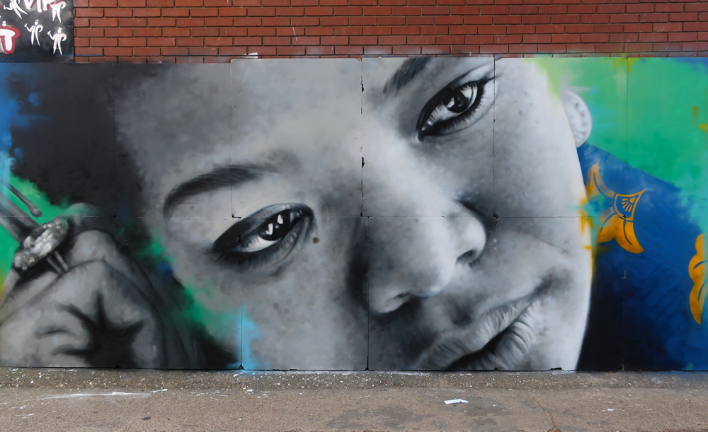 Zabou - Street Art Portrait of Maya Angelou