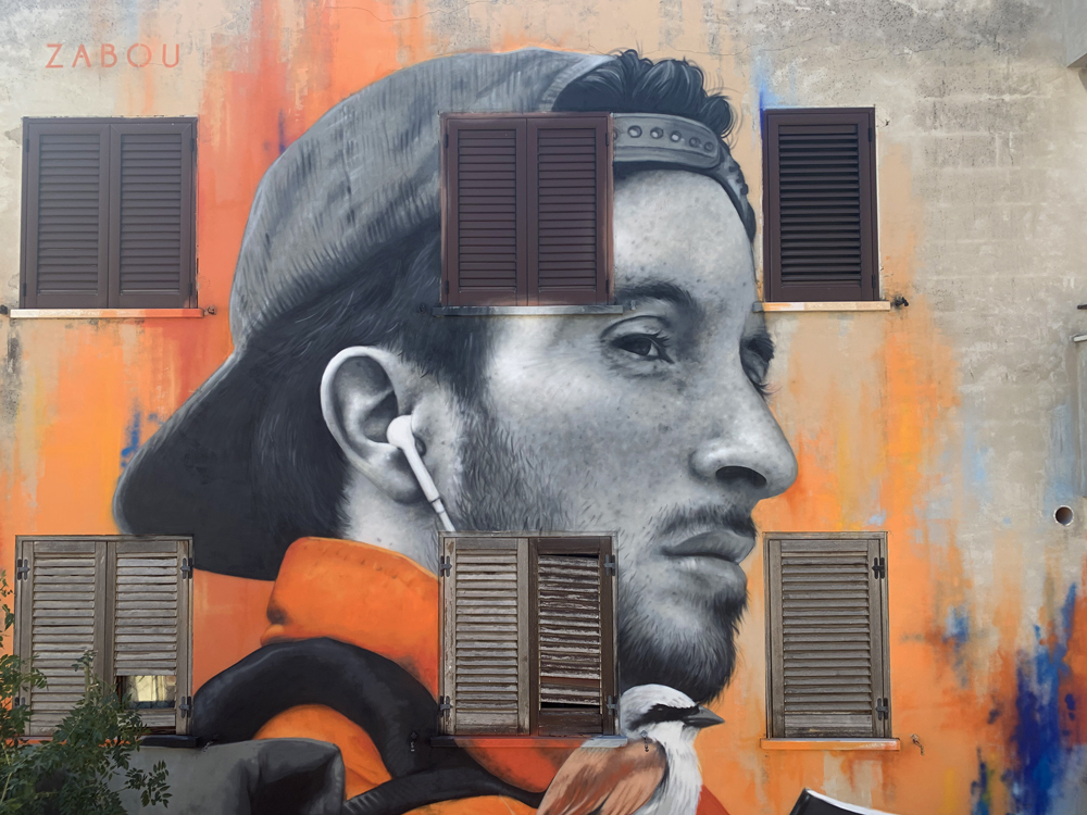 Zabou - Street Art Portrait in Italy