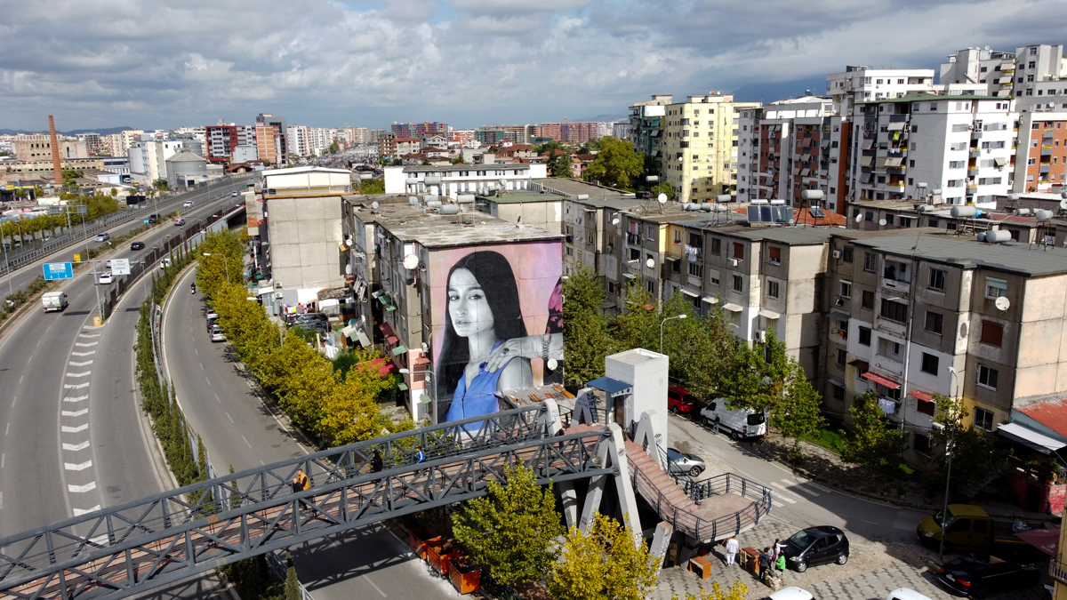 Zabou Street Art Mural Tirana Albania