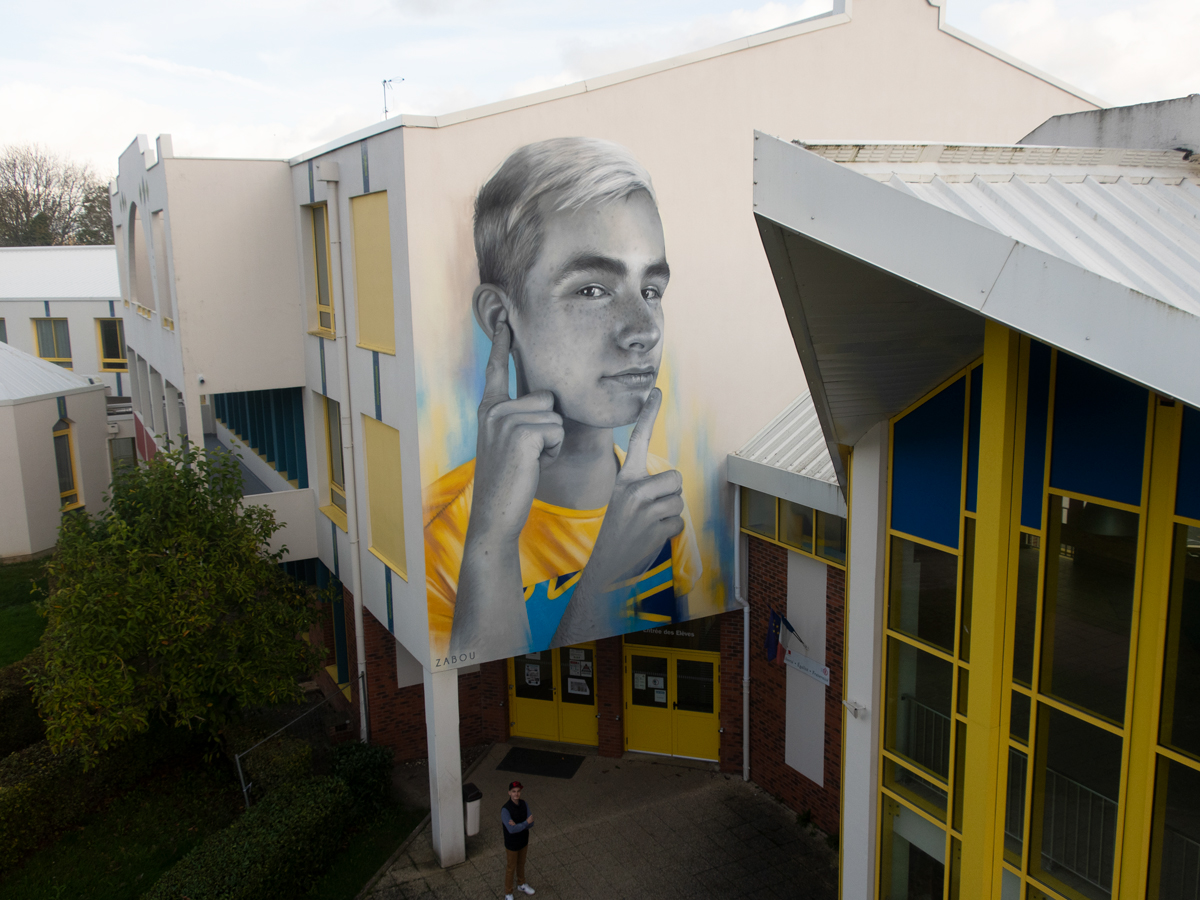 Zabou Street Art Portrait Saint Quentin