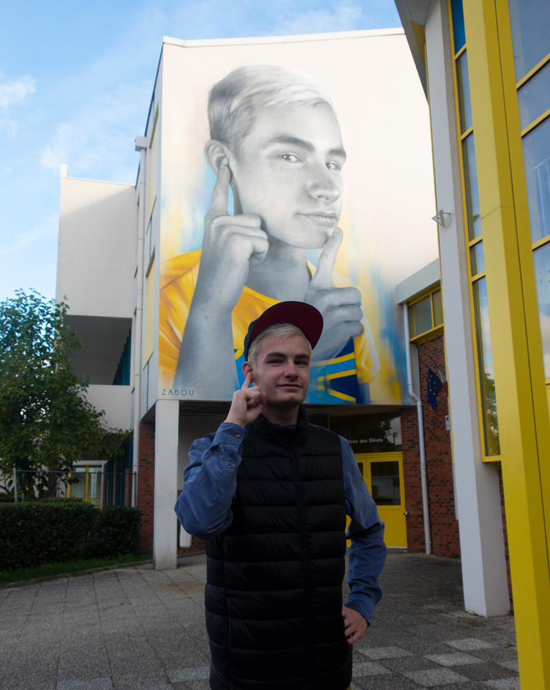 Zabou Street Art Portrait Saint Quentin