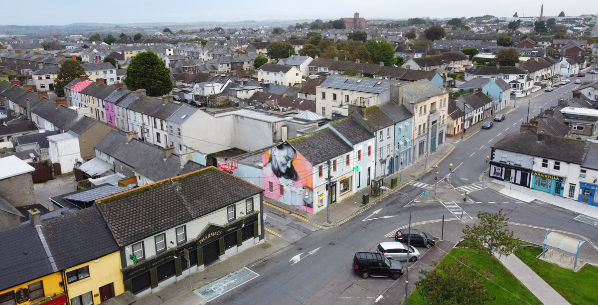 Street art mural about breastfeeding Zabou Waterford Ireland