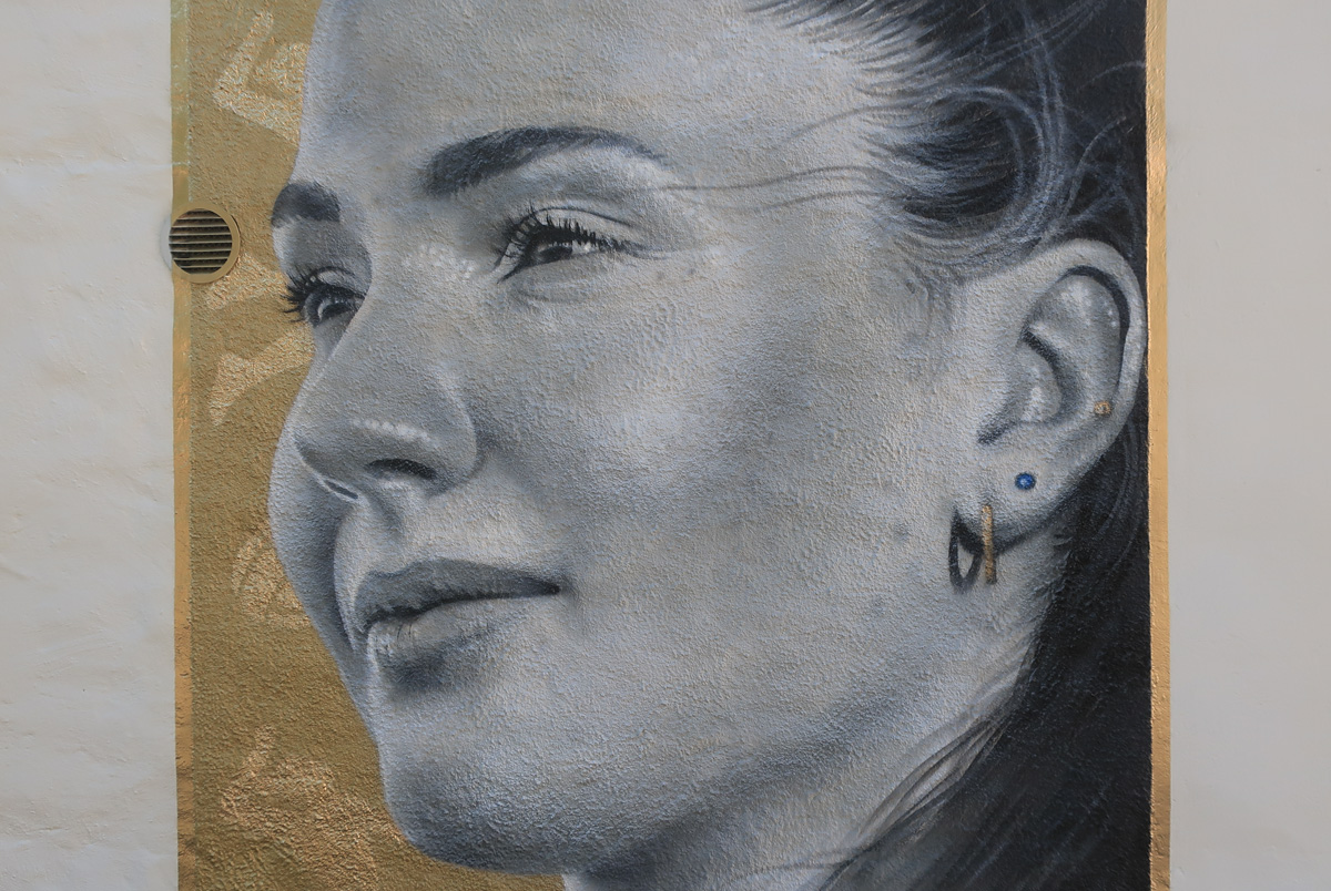 Street art Isabelle Haak by Zabou in Angelholm