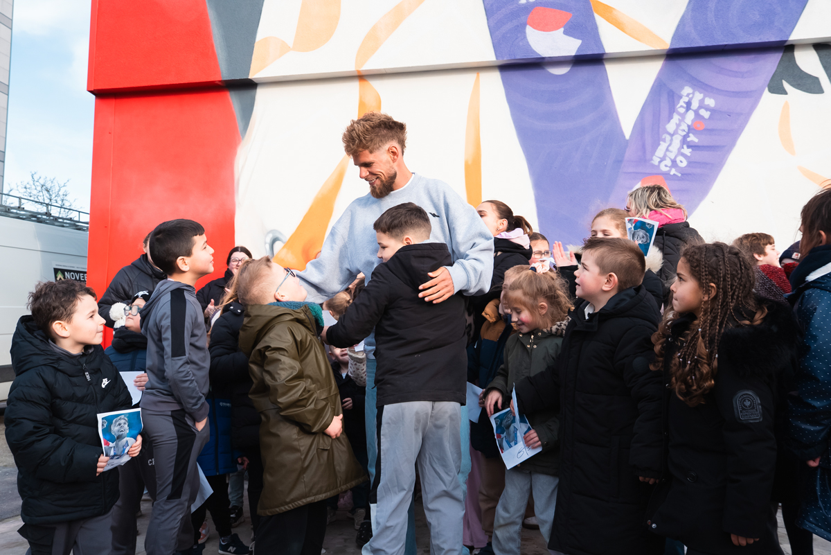 Fresque de Jimmy Gressier par Zabou Boulogne sur mer