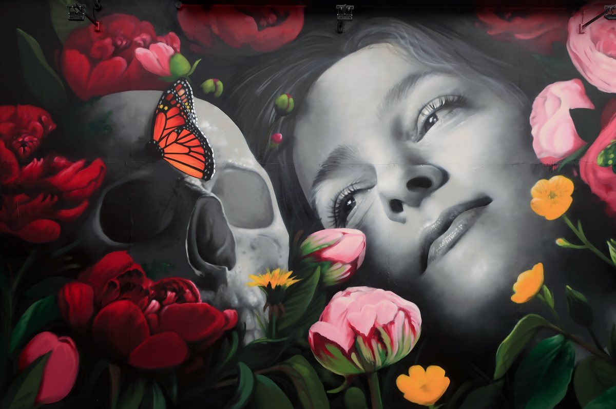 Street art by Zabou in London called Alive