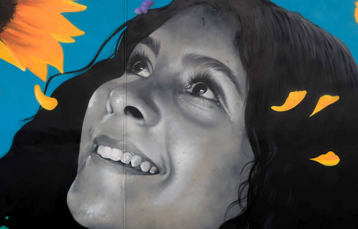 Street art by Zabou Joy mural Maubeuge France Street art by Zabou Joy mural Maubeuge France