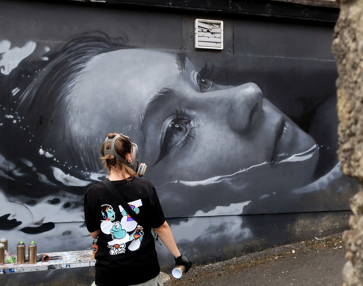 Street art by Zabou Waterford Walls Street art by Zabou Waterford Walls