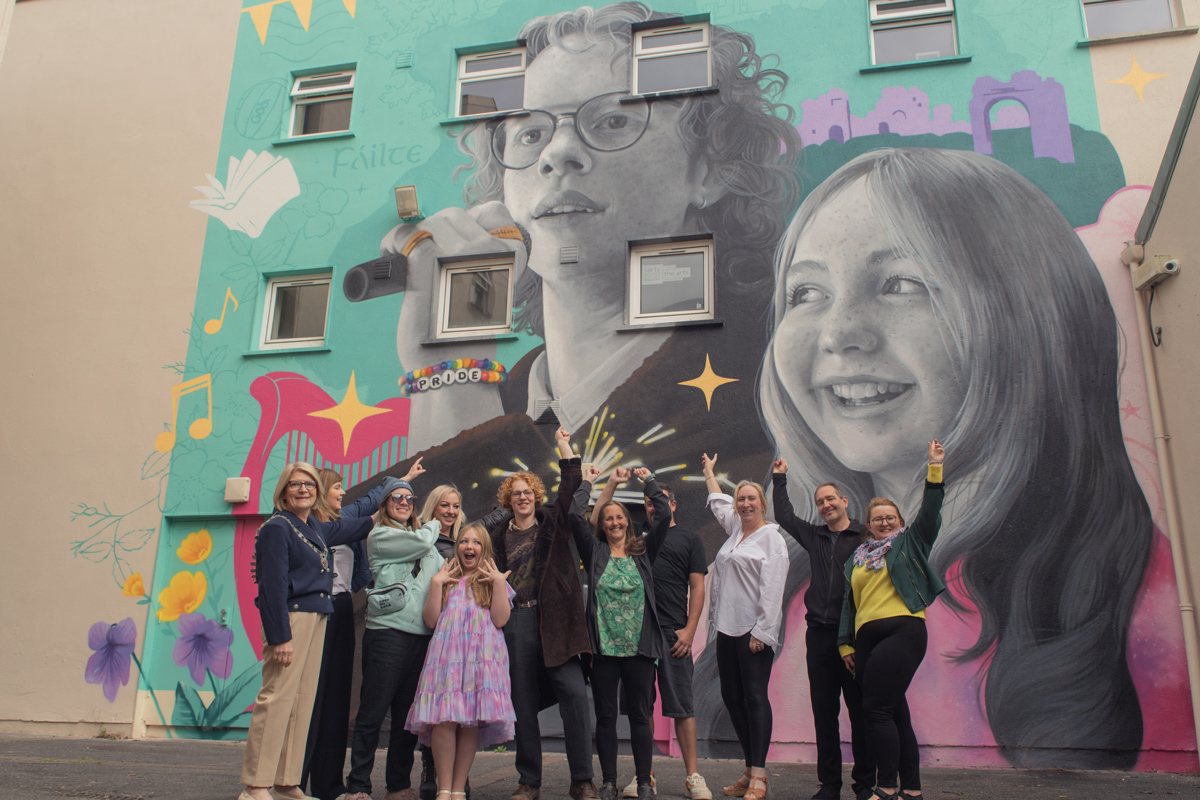 Street art by zabou at Dunamaise Arts Centre Portlaoise